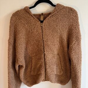 Skims Teddy Zip-Up Hoodie L/XL Camel